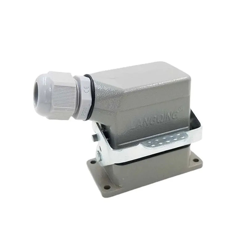 Rectangular hot runner plug heavy load connector core HDC-HE-006-1-6 with copper silver plated contacts