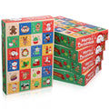24 grid Christmas gift box blind packaging with surprise calendar design in colour, dimensions 25x17x4cm