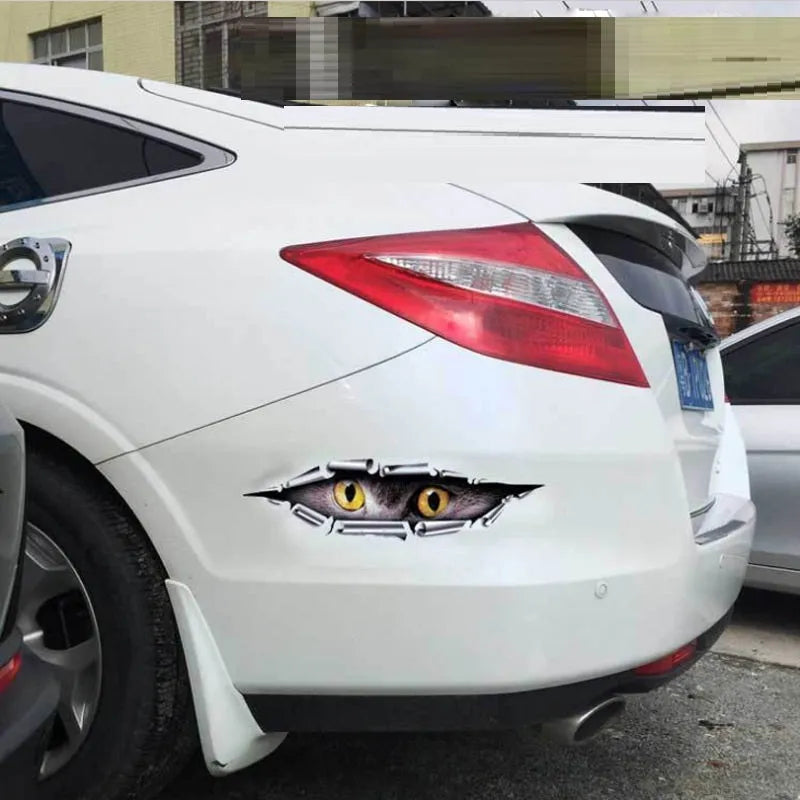 35cm transparent car sticker with Tiger Eye or Eagle Eye pattern for vehicle decoration