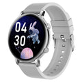 Bluetooth call smartwatch with stainless steel strap showing 41mm screen displaying heart rate and time