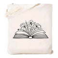White canvas hand shopping bag with Halloween digital print design 34x42cm