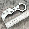 Compact high hardness stainless steel 420J2 outdoor folding knife with 2.6cm blade and folding mechanism
