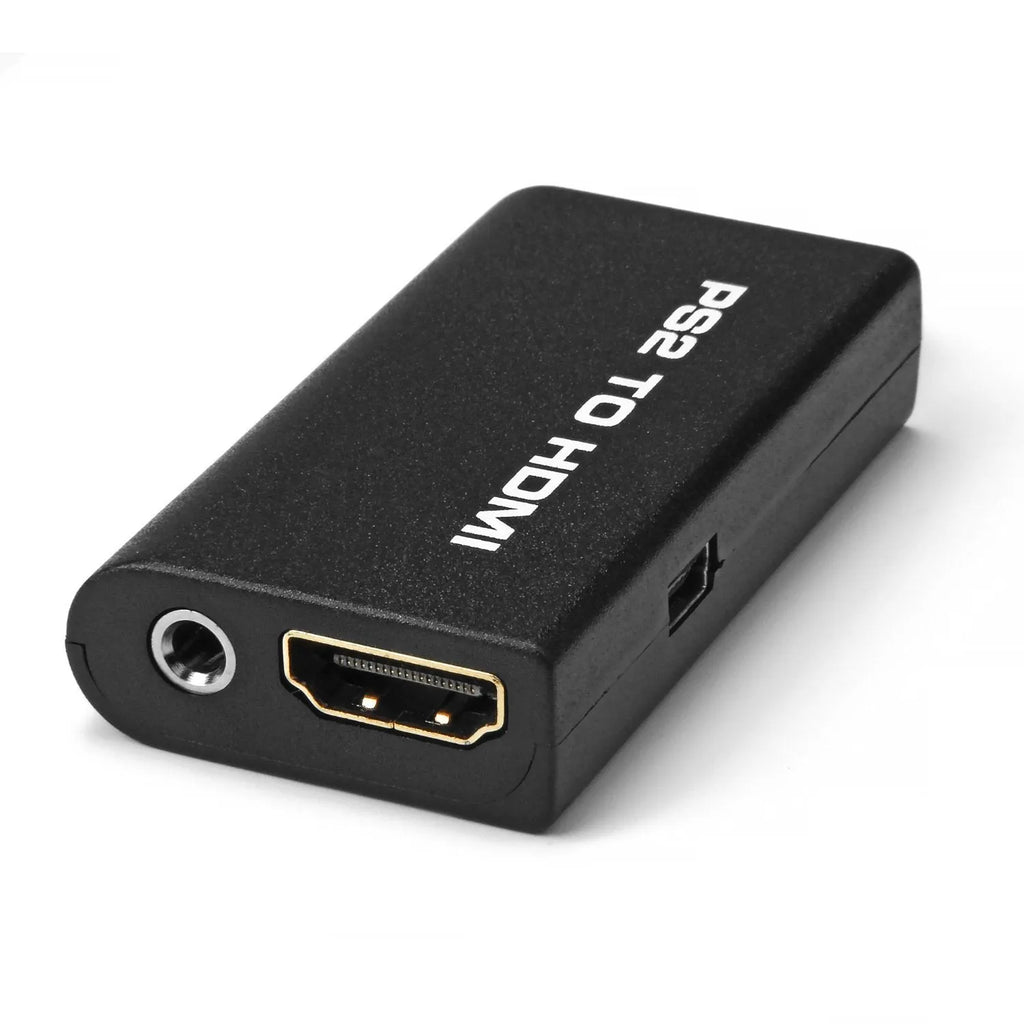 Black game to HDMI converter with audio-video output and PS/2 interface for PS2 game machine