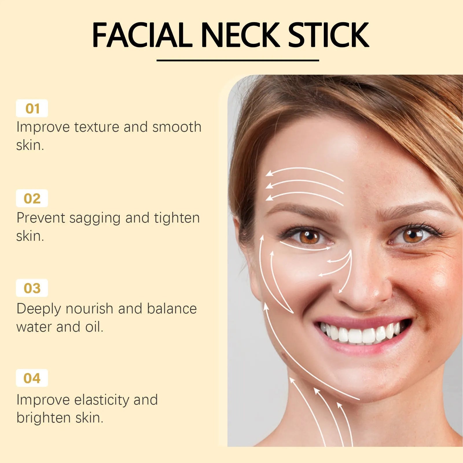 30g moisturising facial essence stick with natural extracts including aloe vera and honey