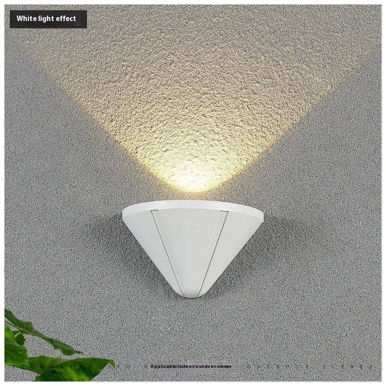 Black Bird's Nest design aluminium outdoor LED wall light with IP65 waterproof rating.