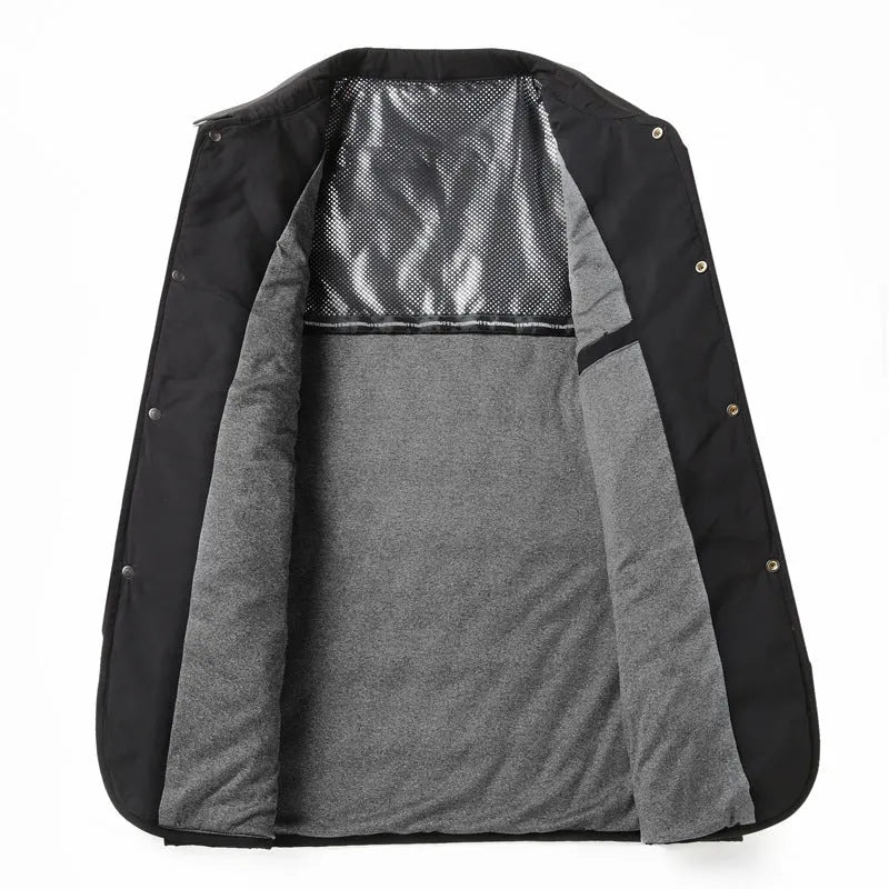 Men's lightweight cotton-padded diamond lattice jacket in black, gray green, and navy blue for autumn winter business casual wear