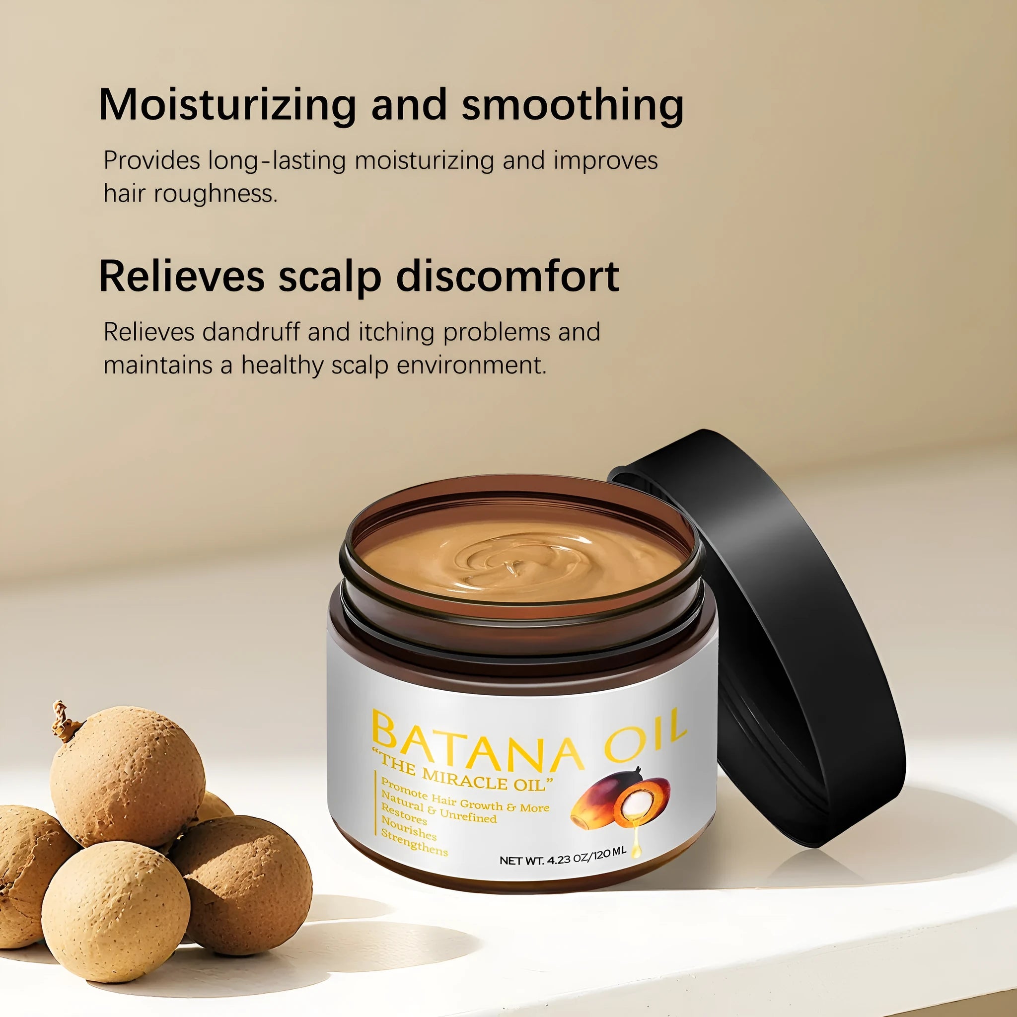 Batana Hair Mask Nourishing Soft Repair 120 ml for frizzy hair treatment