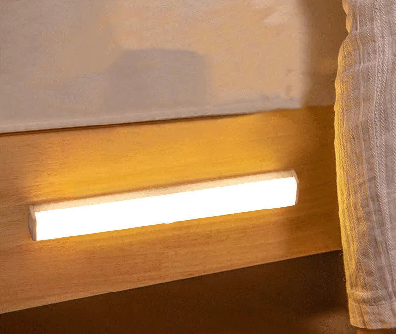 LED motion sensor strip light with battery power in multiple lengths from 10cm to 50cm