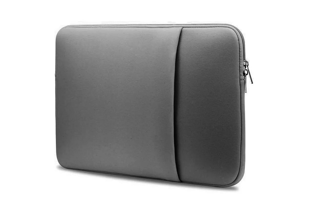 Canvas computer bag liner protective sleeve with zipper and internal pockets for 11.6 to 15.6 inch laptops