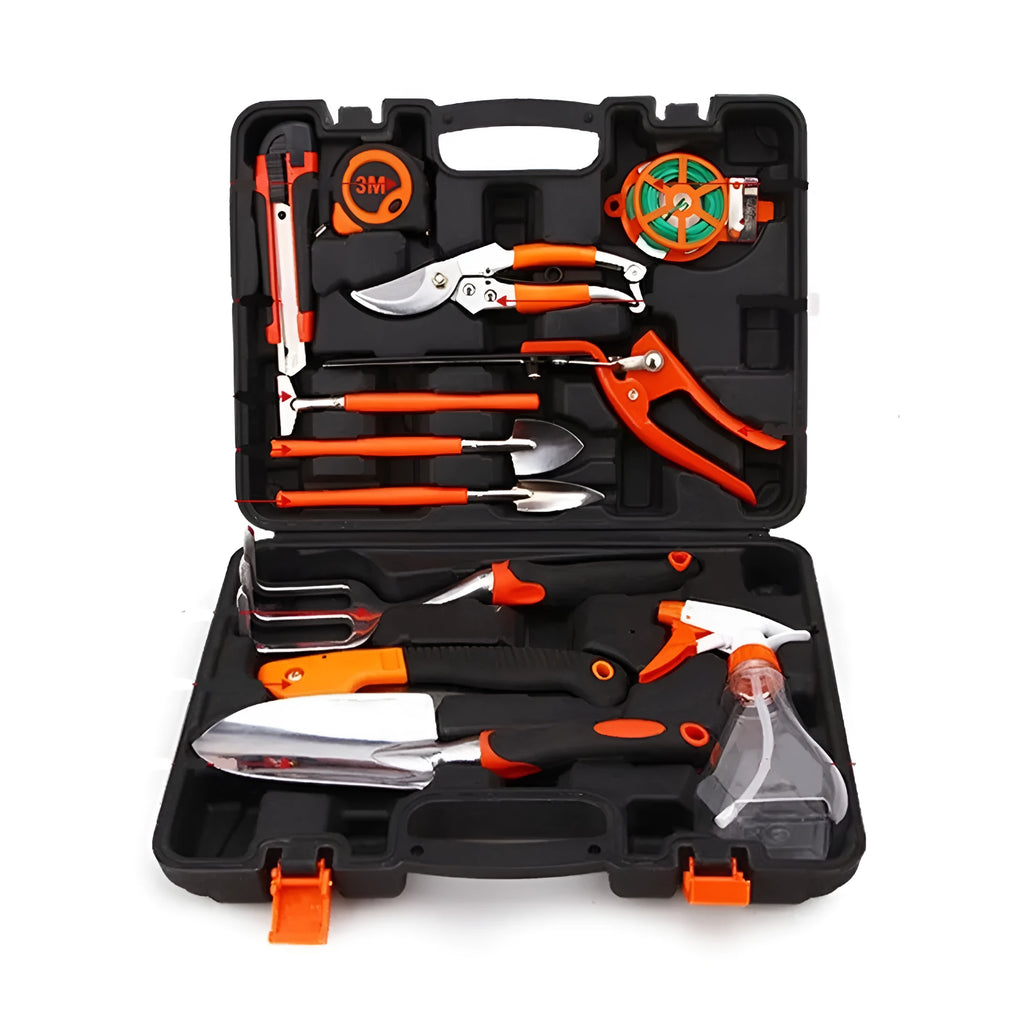 12-piece alloy steel garden shovel set with household hand tools, 39cm x 28cm x 9cm