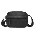 Men's waterproof paper crossbody bag in retro style showing black, brown and silver colour options