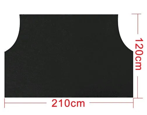 Magnetic car windshield snow cover 210x120cm, black polyester umbrella cloth with silver back, magnets and ear clips