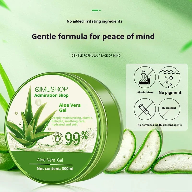 Aloe Vera Gel 99 300ml moisturising facial mask in a single pack for neutral skin care