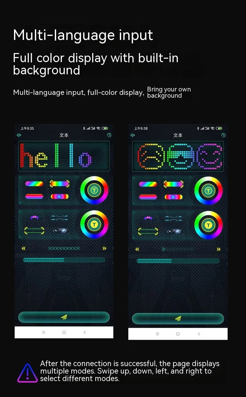 Avengers character LED face mask with luminous display and gesture control features