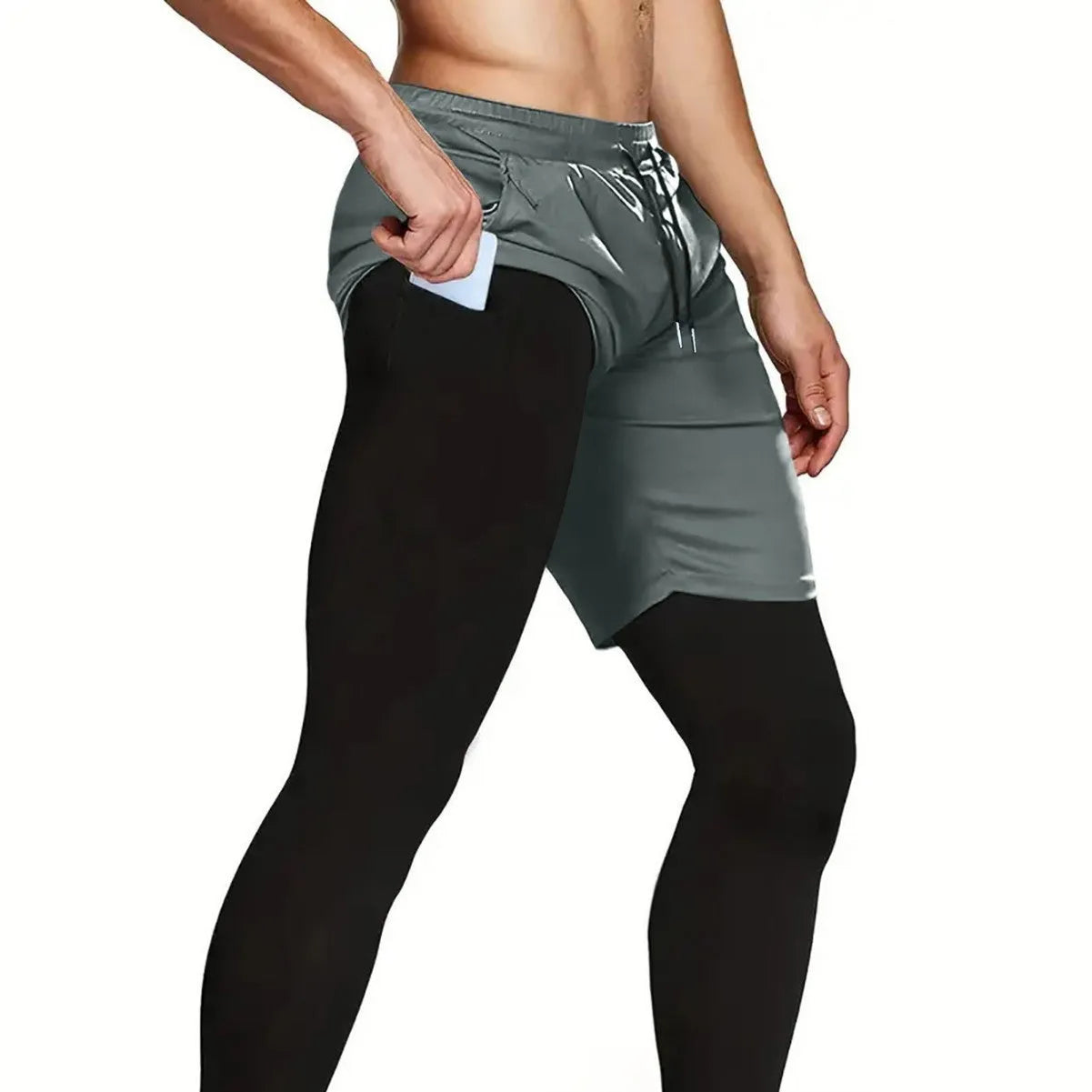 Fitness training running cycling bottoming pants in multiple colours, polyester fibre, elasticated waist for women