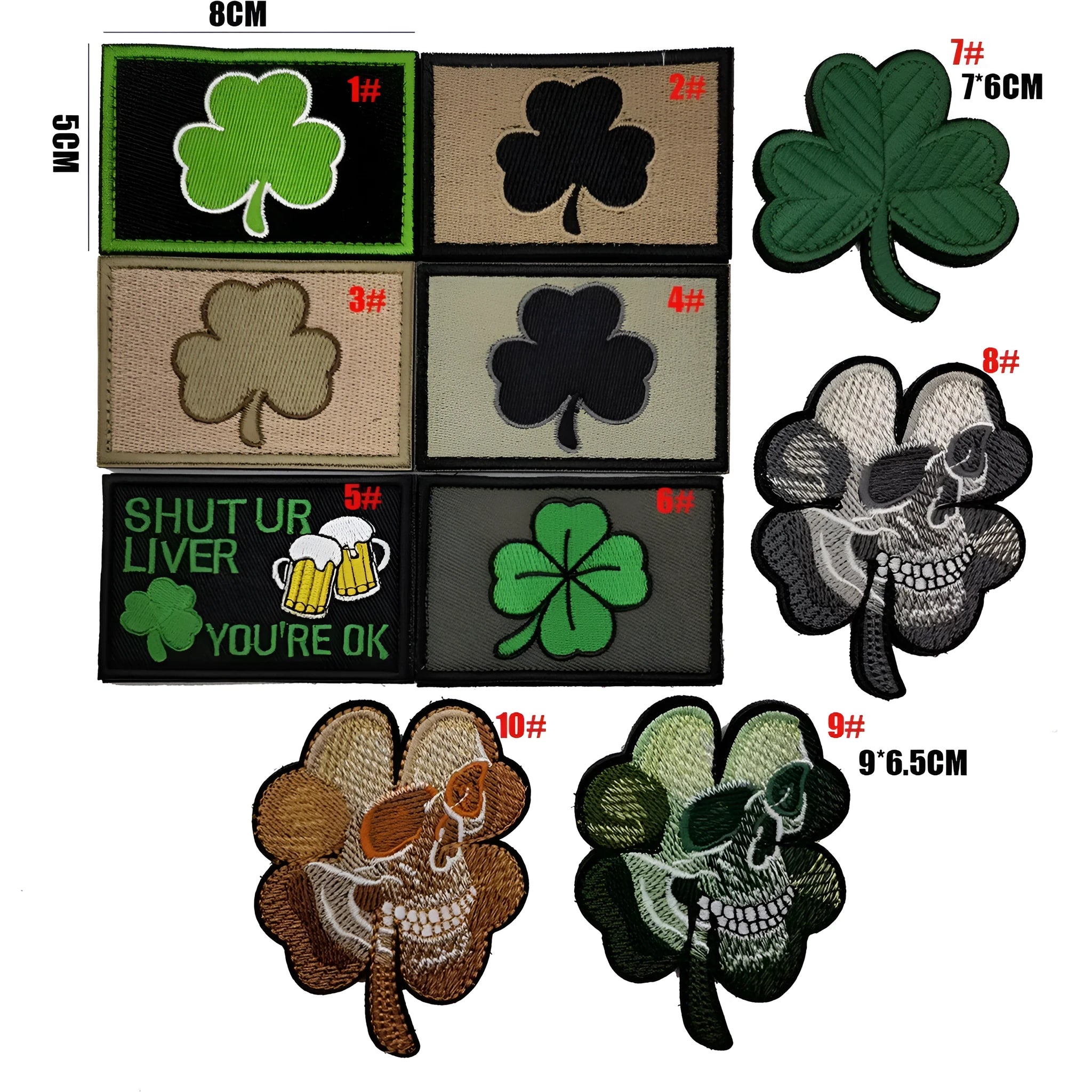Outdoor embroidered fabric badge with Velcro strip on nylon polyester in various colour designs.