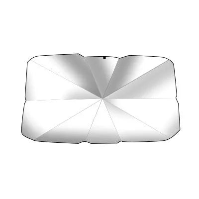 Car front sunshade in silver tape, large 79x145cm and small 65x125cm, colour Parasol