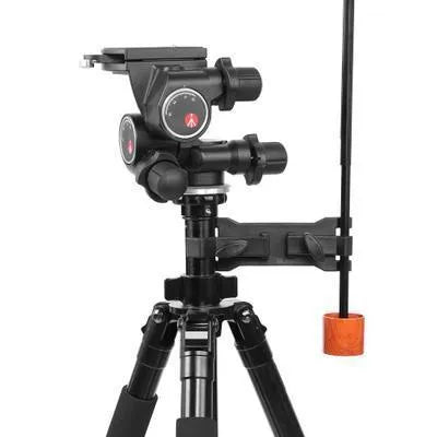 Black ABS plastic umbrella clip for iPhone tripod mounting during rainy filming