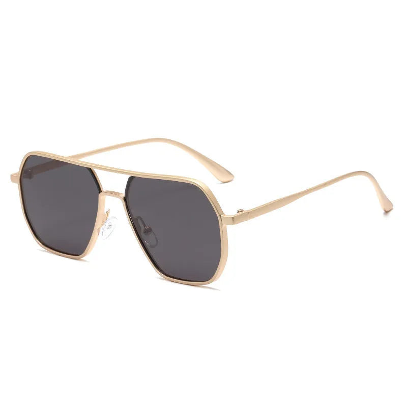 Men's irregular shaped polarised sunglasses with multiple frame and lens colour options