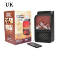 500W mini electric flame heater in flame or wall style with three speed settings for rooms under 20m²