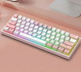 Red Dragon K616 three-mode mechanical keyboard with hot-swap red axis RGB backlight and multimedia keys