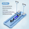 Multifunctional five-in-one fitness training board with abdominal wheel in blue or pink colour