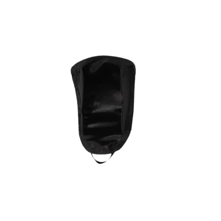 Black car phone holder sunshade shield with ribbon side block attached to vehicle air outlet