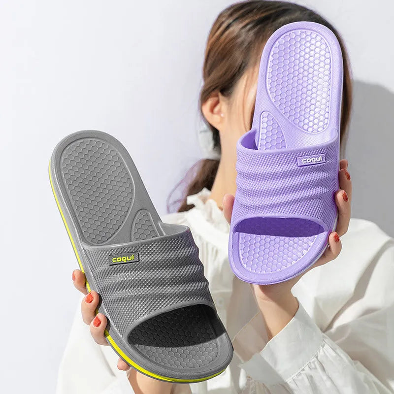 Non-slip EVA bathroom slippers for couples, multiple colours, sizes 36-45
