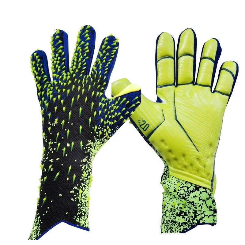 Wear training kids football goalkeeper gloves with rubber palm, sizes 6-10, unisex, available in black