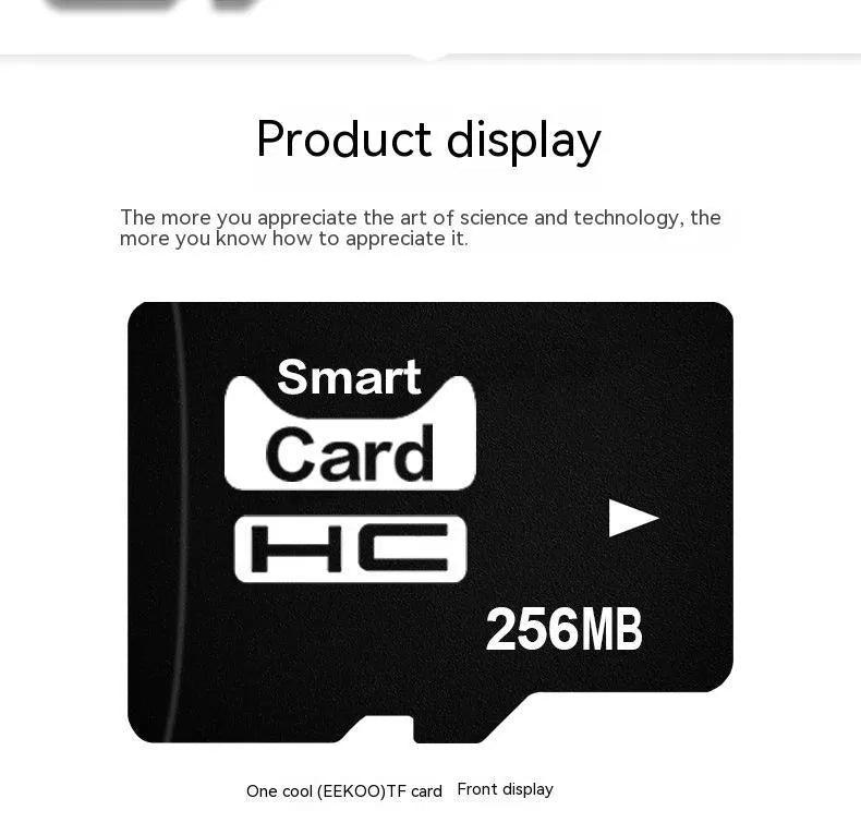 256MB TF memory card with a built-in mini speaker, shown with gift packaging.