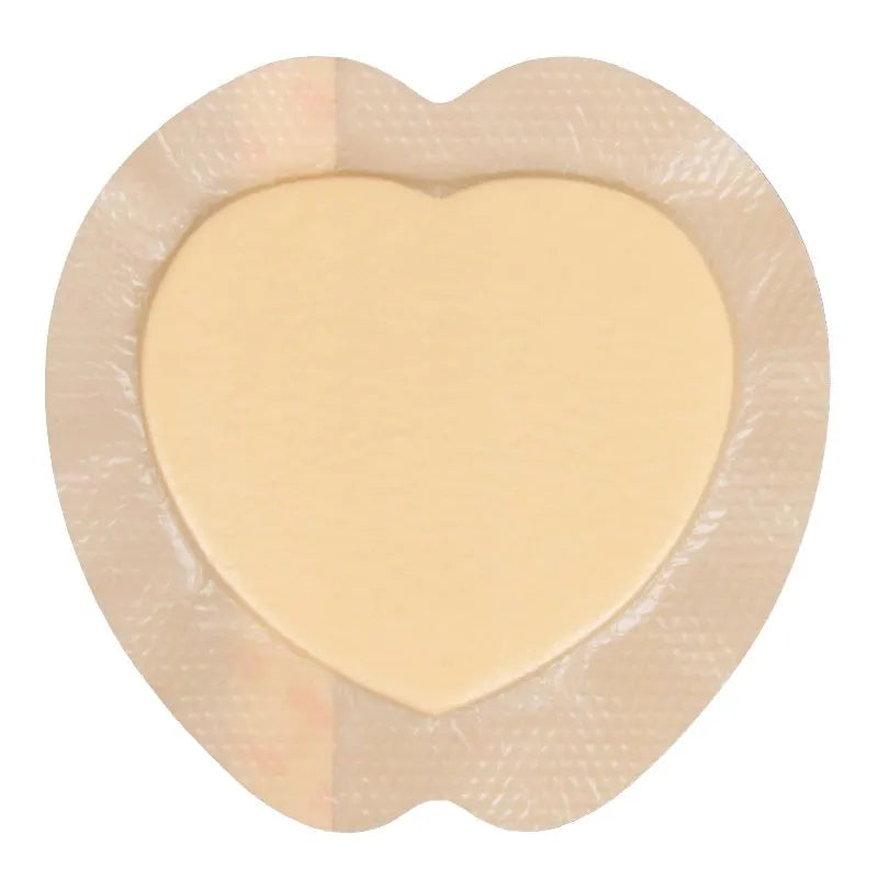 Skin-coloured silicone gel foam bedsore dressing for pressure ulcer prevention