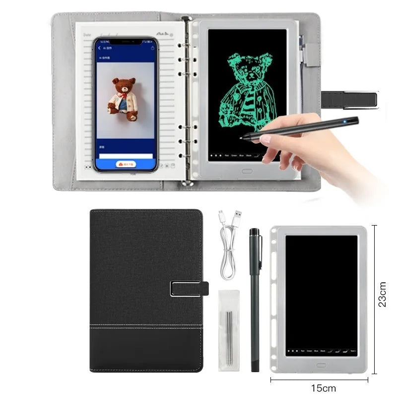 85-inch electronic writing pad with stitching appearance design and Bluetooth connection in colour options
