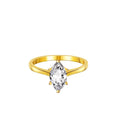 925 sterling silver cross ring with 1 carat moissanite diamond on white background, multiple sizes available