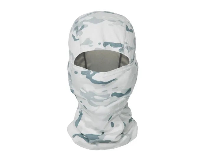 Men's sun protection fishing mask windproof pullover face cover in snow colour for outdoor sports
