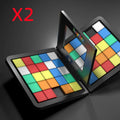 Color Battle square race game with dice and blocks in box, size 27.5 x 27.5 x 5 cm, style A