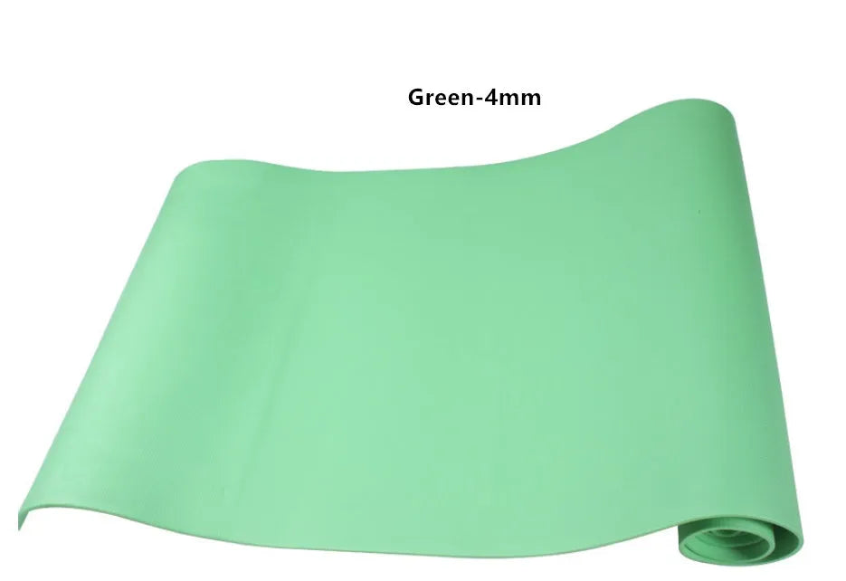 EVA composite yoga mat in choice of six colours showing textured anti-skid surface