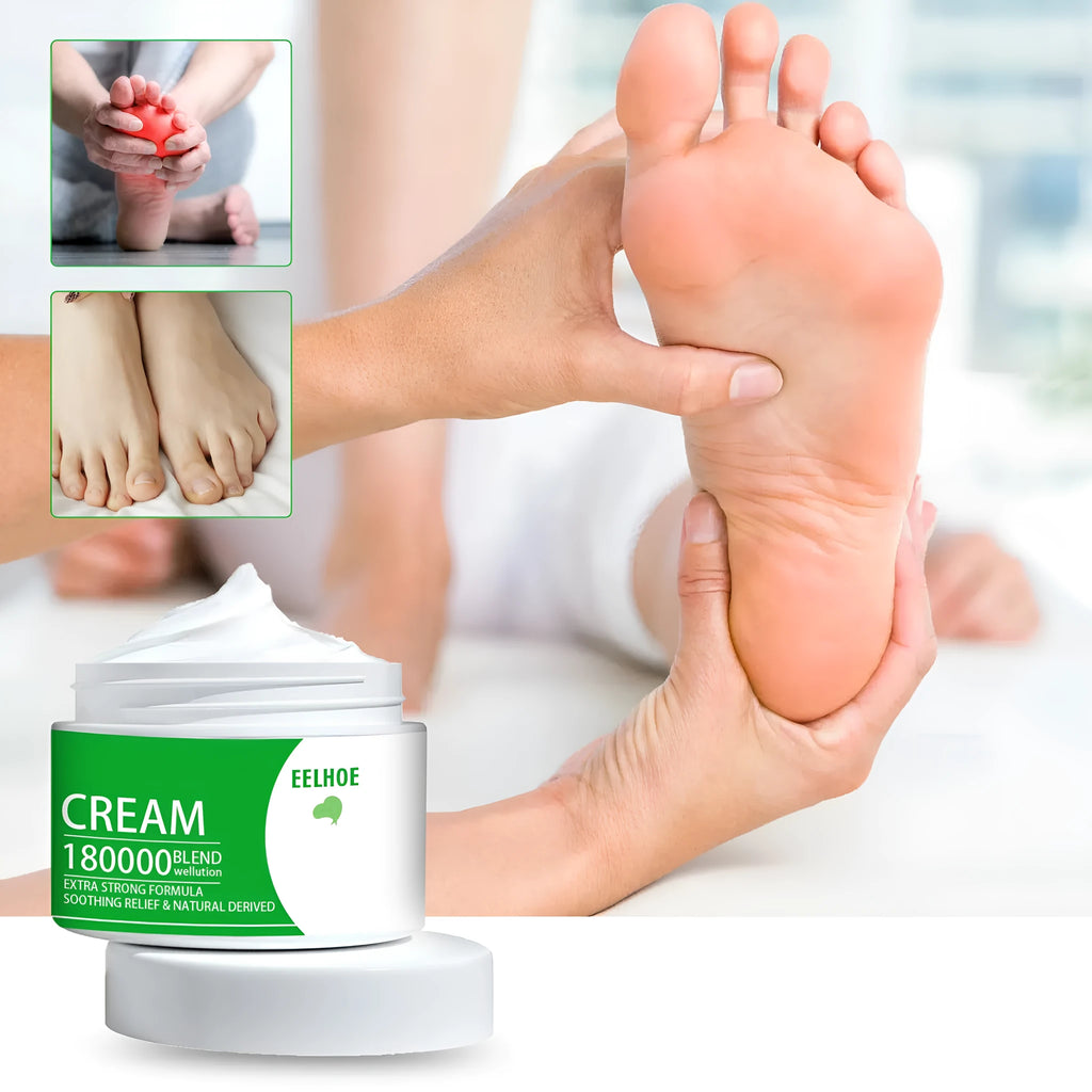 Body care massage cream tube for joint relief with aloe, flower extract, and menthol, 30g or 50g