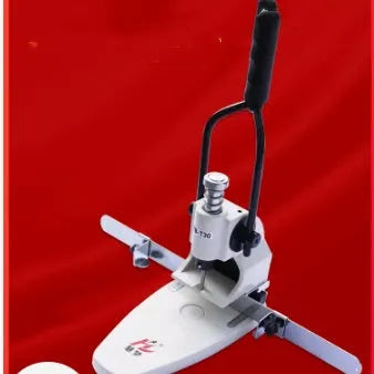 T30 single hole manual punching machine on a desk with adjustable hole pitch and edge distance control