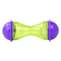 Plastic pet toy tumbler food dropping ball in bone shape, cat small size, or large size for dogs