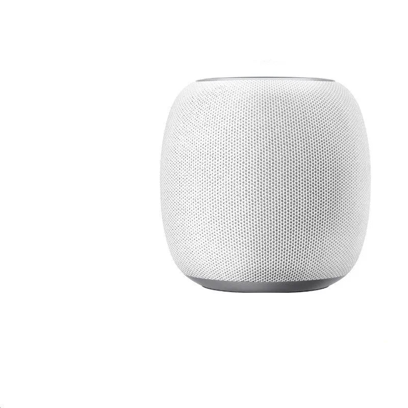 Compact circular AI smart speaker with six-microphone array for voice control