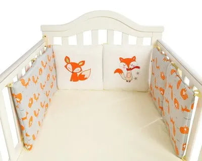 Baby bed free combination cotton bumper set with six 30x30cm pieces in crib