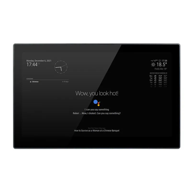 13.3-inch magic mirror touch display screen with integrated Raspberry Pi CM4 main control board.