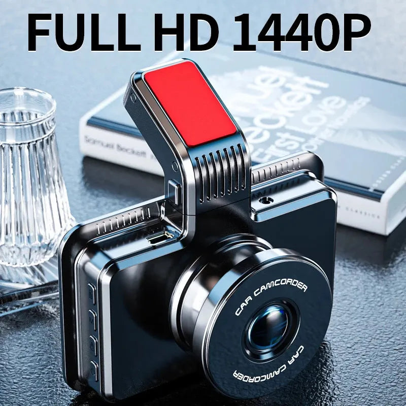 3-inch HD car DVR dash cam with dual lens for front and rear vehicle recording
