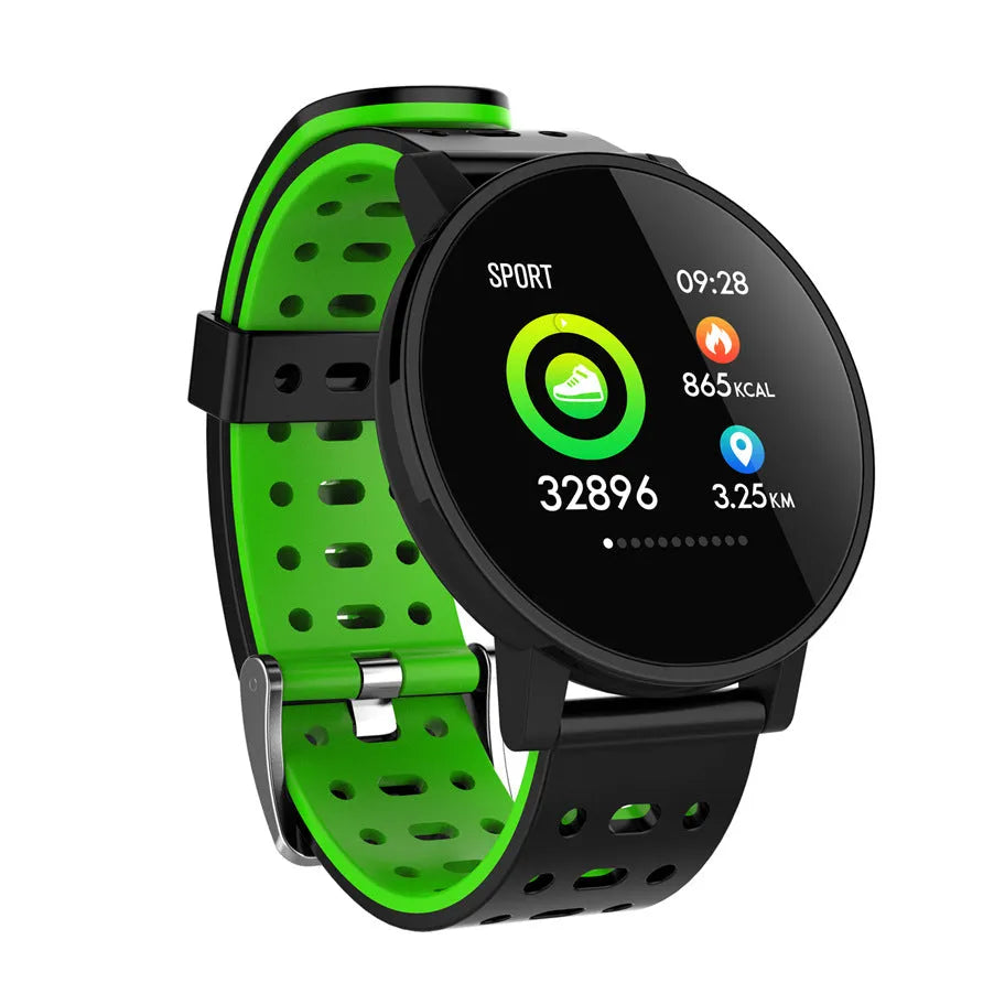 T3 Smart Watch on wrist showing 1.3 inch IPS colour display with heart rate monitoring, soft silicone strap