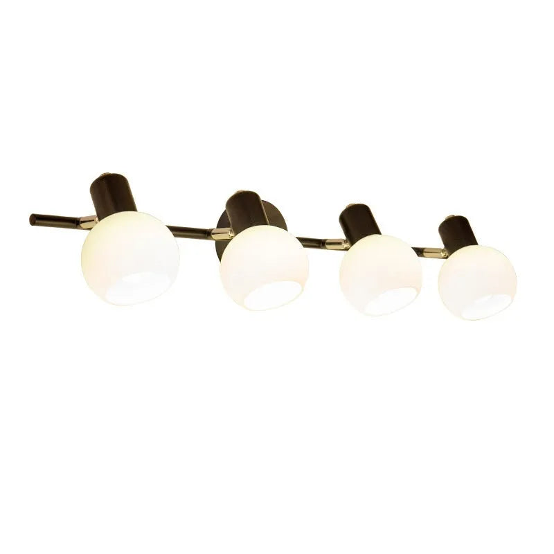 American simple LED wall lamp for bathroom washstand mirror front lighting in black finish