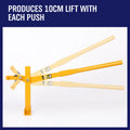 Manual steel pile puller with fence post for landscaping and animal husbandry use