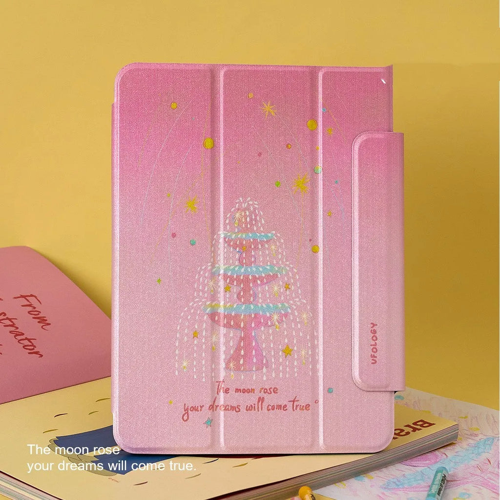 Magnetic suction flat plate shell for iPad Air 4 and iPad Air 5 10.9 inch, imitation leather, double-sided clip.