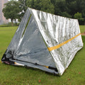 First Aid Tent emergency shelter with silver reflective PET aluminium film, 2.4m length
