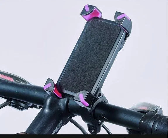 Black ABS plastic bicycle mobile phone holder fixed frame mount for handlebar navigation