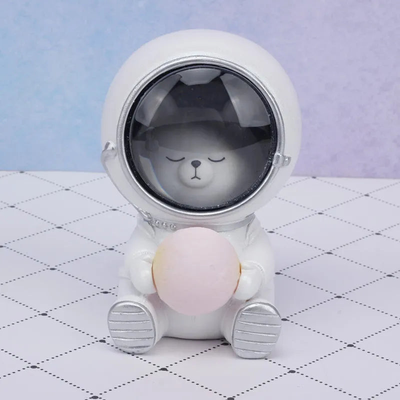 Animal-shaped starry sky night light in resin with LED lighting